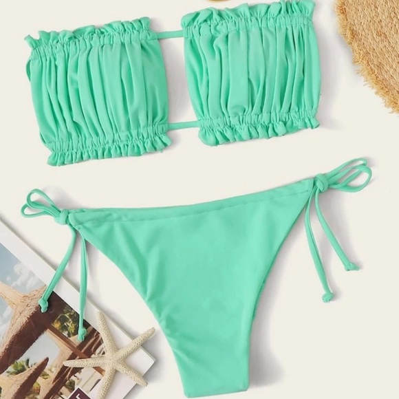 SHEIN Swim Nbw Shein Turquoise Bikini Poshmark